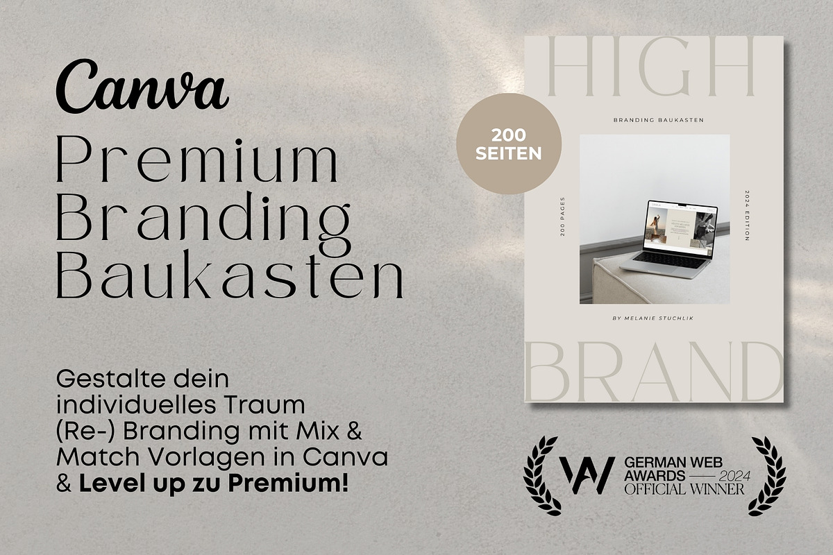 Canva Aesthetic Branding Templates, a Branding & Logo Template by highbrandclub (Photo 2 of 9)