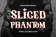 Sliced Phantom Spooky Halloween Font, a Blackletter Font by Denustudios (Thumbnail 1 of 12)