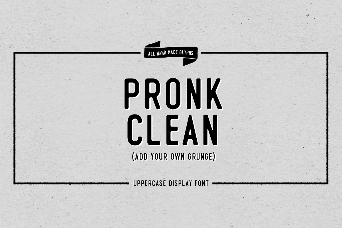 Pronk - retro vintage display font preview 4