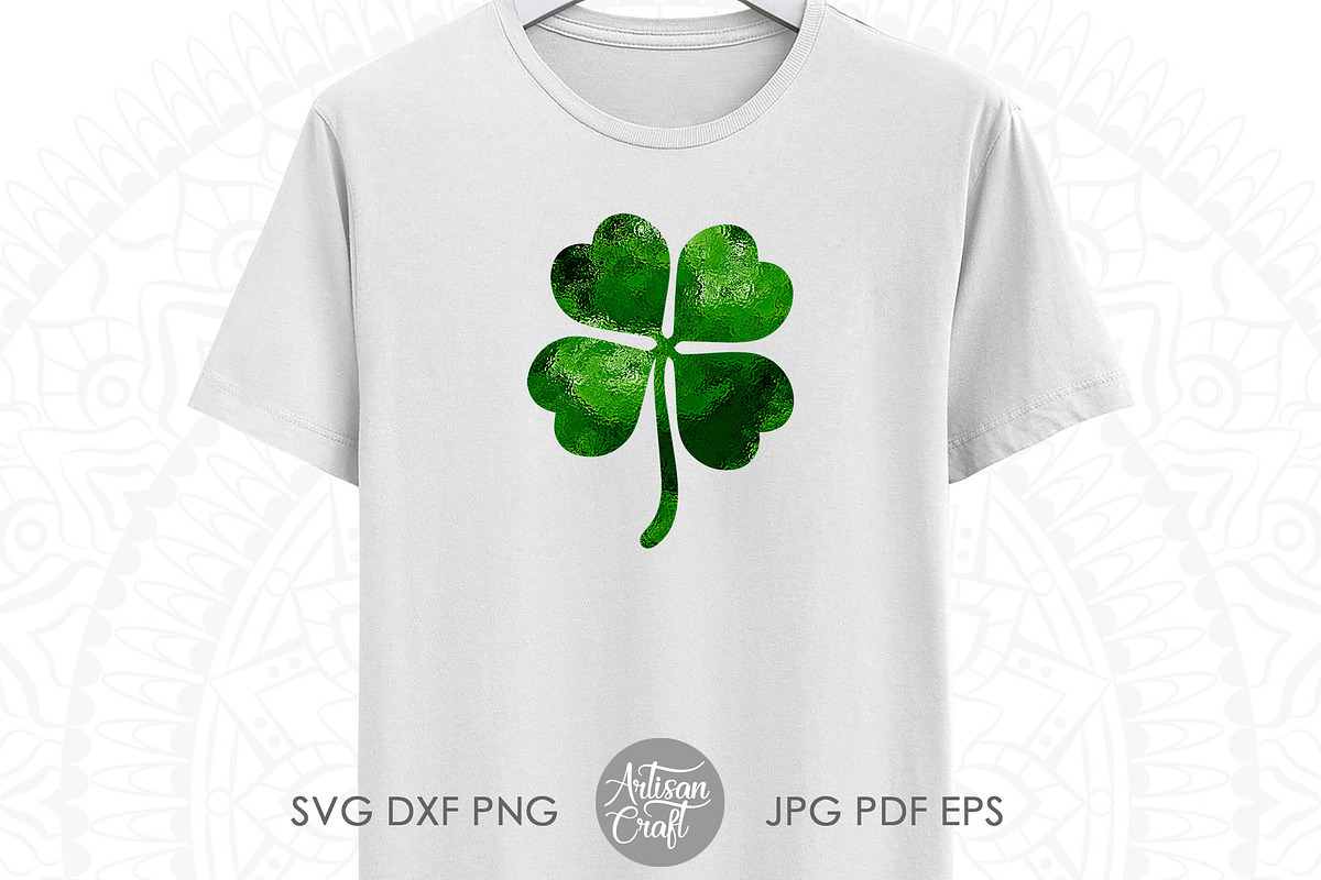 Glitter clover PNG for sublimation, an Object Graphic by Artisan Craft (Photo 3 of 4)