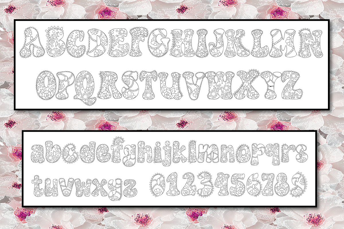 AconitumColoring font, a Symbol Font by danbamstore (Photo 3 of 5)