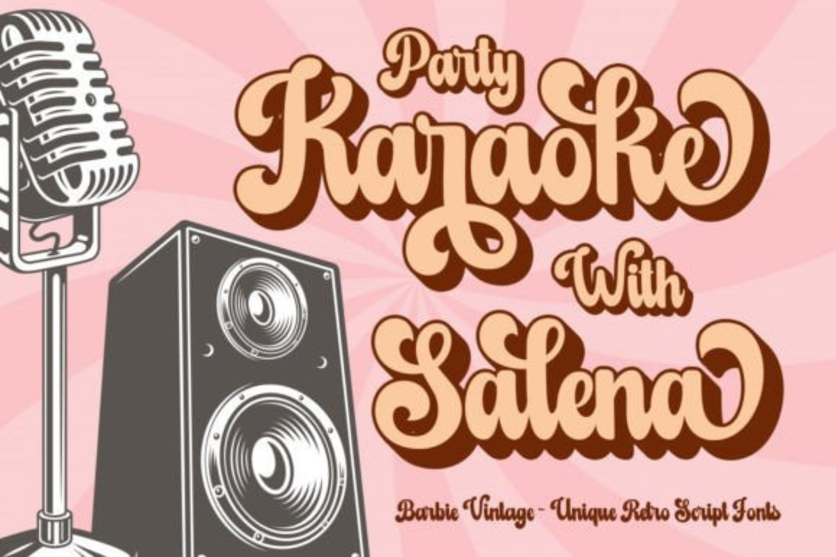 Barbie Vintage Font 2025, a Symbol Font by shopcosm (Photo 1 of 3)