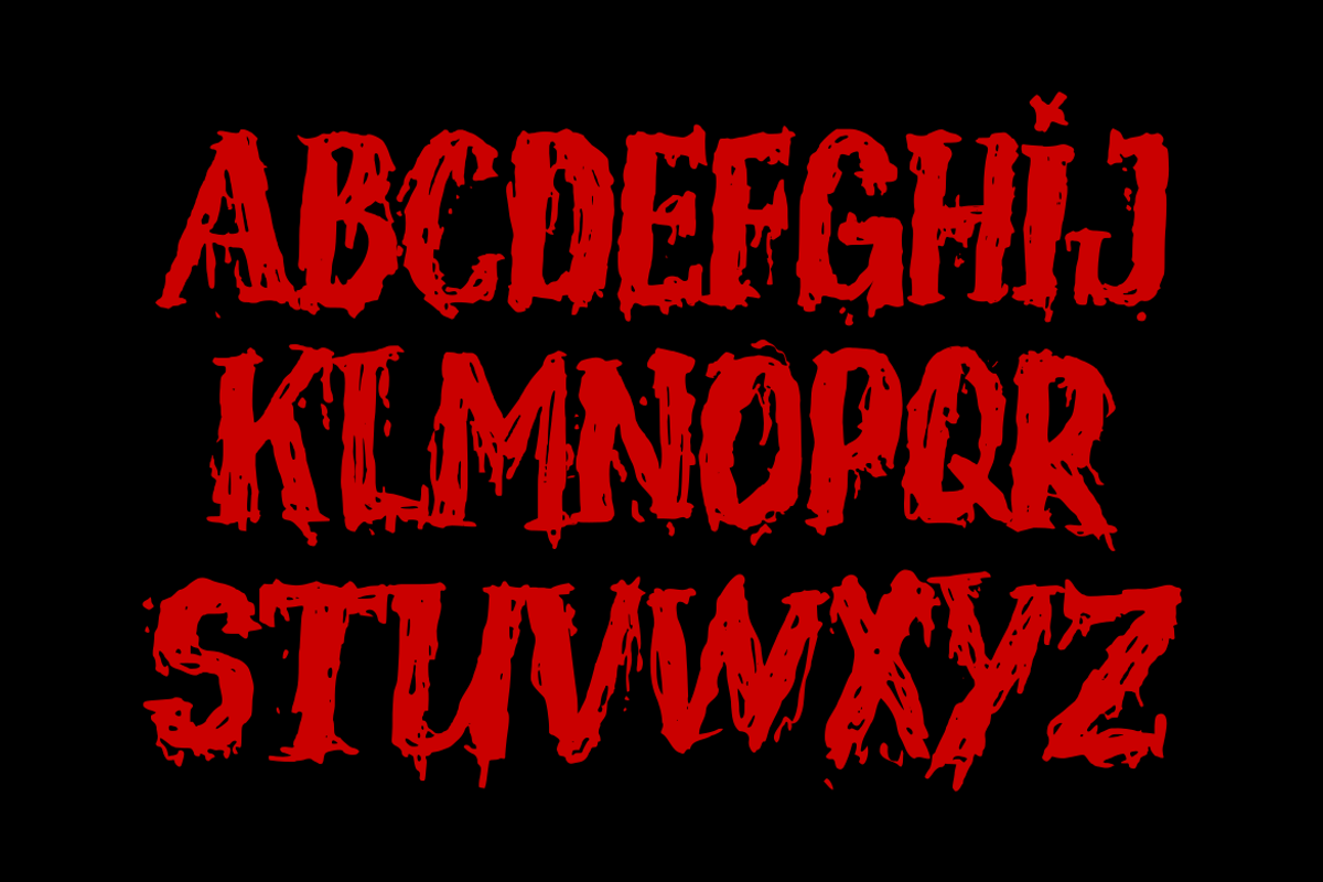 Tumbal Cinta - Horror font, a Font by GFRcreative (Photo 5 of 8)