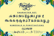 Paradise | Handwriting Calligraphy, a Handwritten Font by Aveni Letter Type (Thumbnail 11 of 14)
