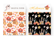 Halloween watercolor set. Fall., a Seasonal Illustration by SabinaWatercolorArt (Thumbnail 4 of 14)