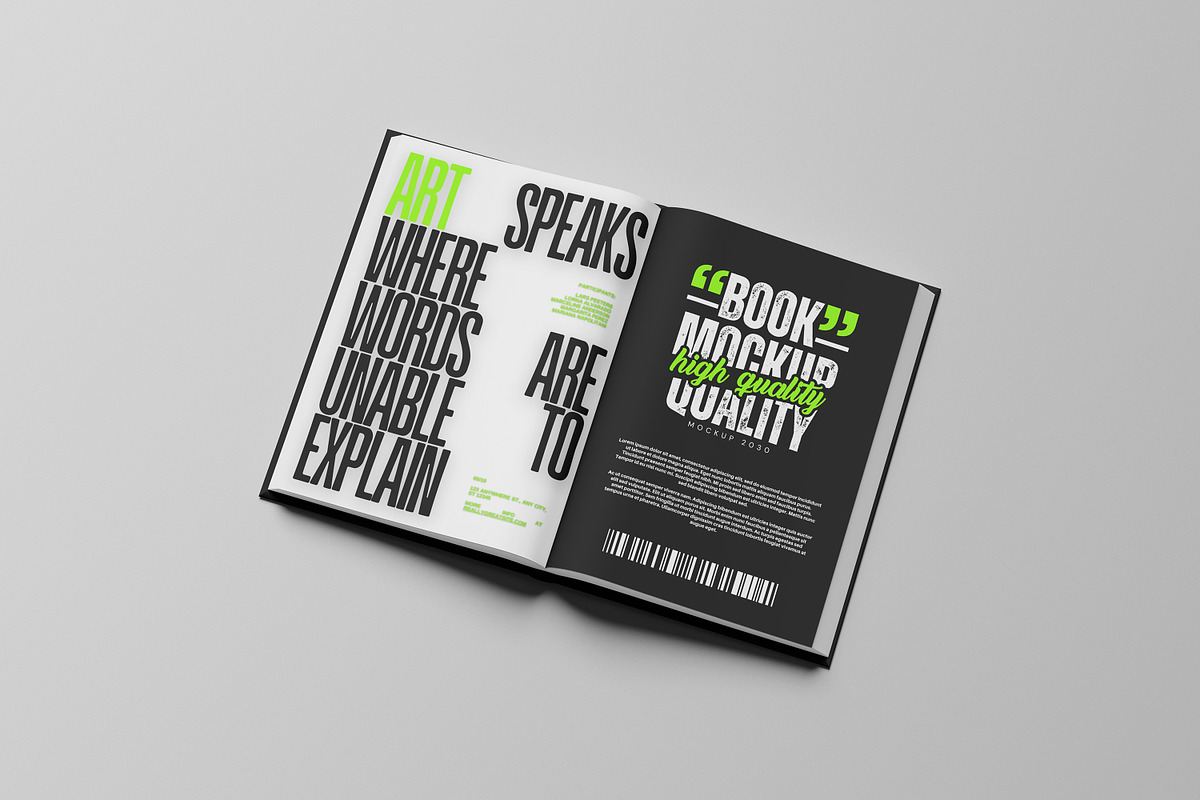 High Quality Realistic Book Mockup, a Books & Magazine Mockup by AKMAL STUDIO (Photo 9 of 9)