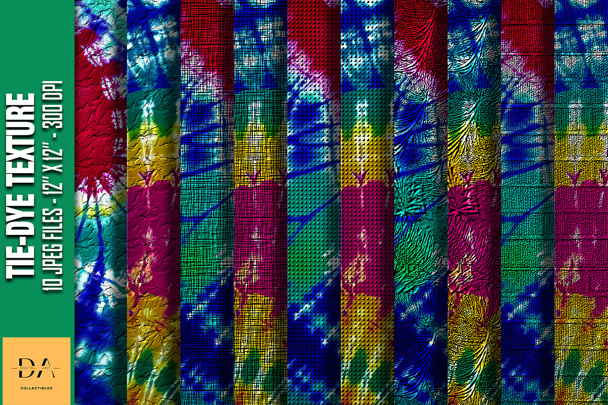 Tie-Dye Texture Digital Papers #99, a Texture Graphic by Digital Art Collectibles (Photo 1 of 5)