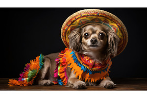 fiesta cinco de mayo dog ai, a Food & Drink Photo by pikepicture
