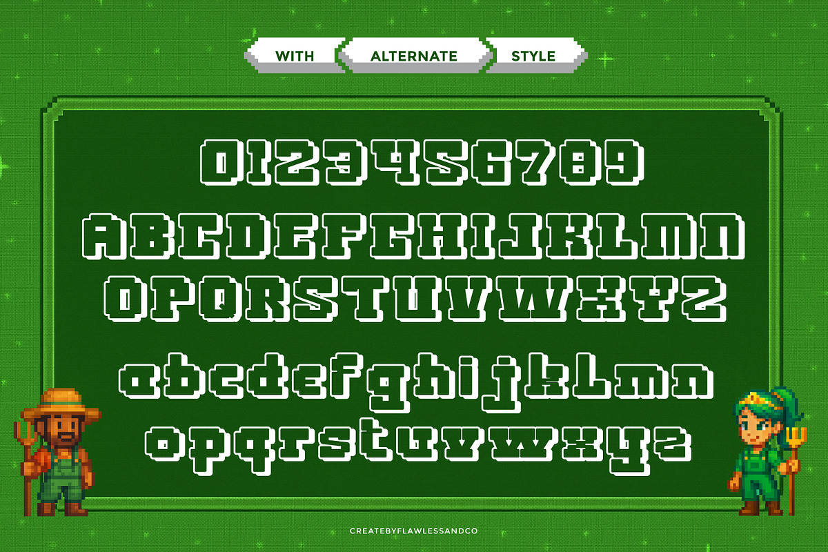 Pixeland - Game Font, a Font by Flawless And Co (Photo 9 of 10)