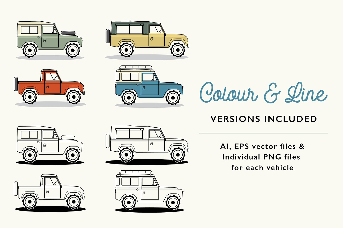 Vintage Land Rover Illustrations, an Illustration by the cabin supply co (Photo 2 of 3)