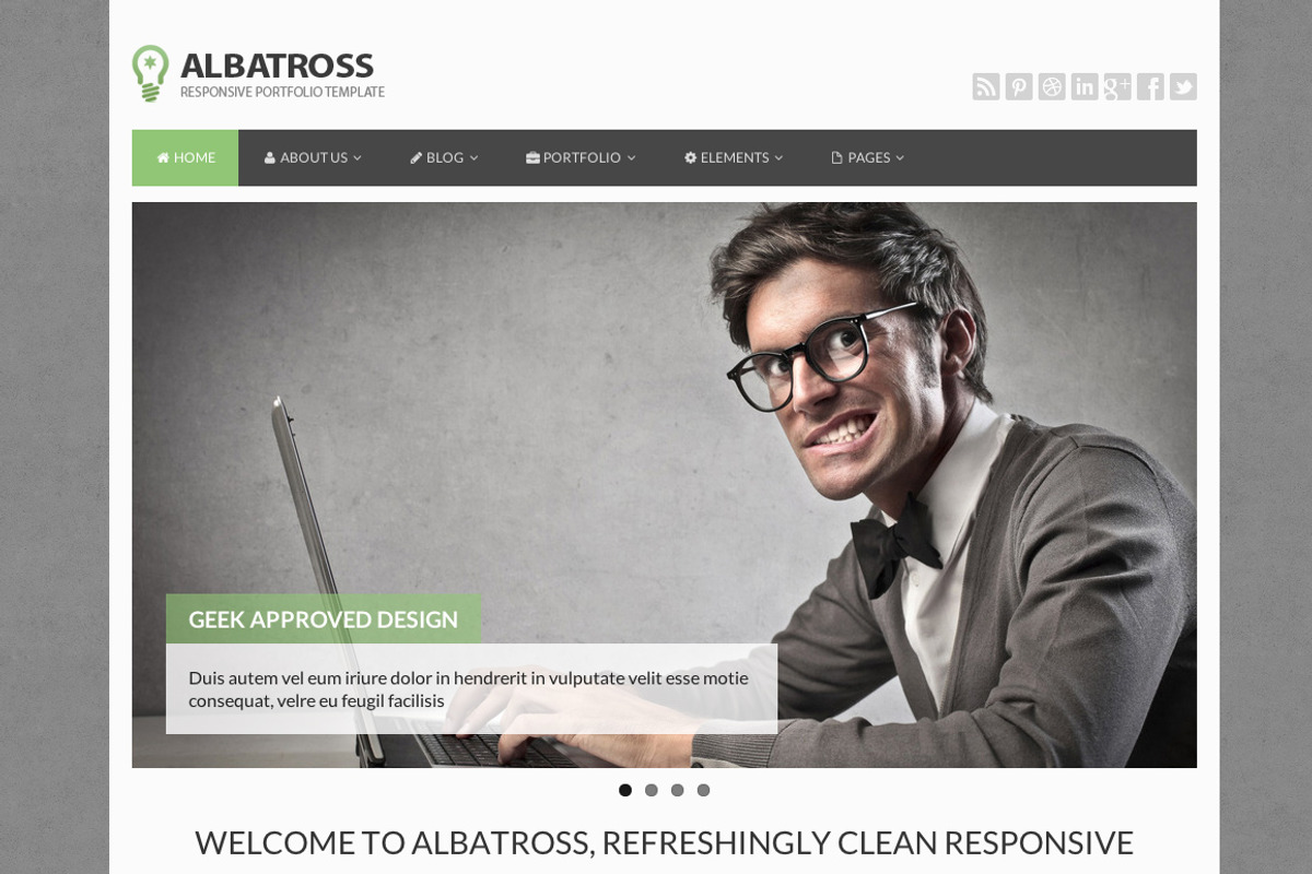 Albatross HTML template (Bootstrap), a Websites & App Template by Jinson (Photo 2 of 5)