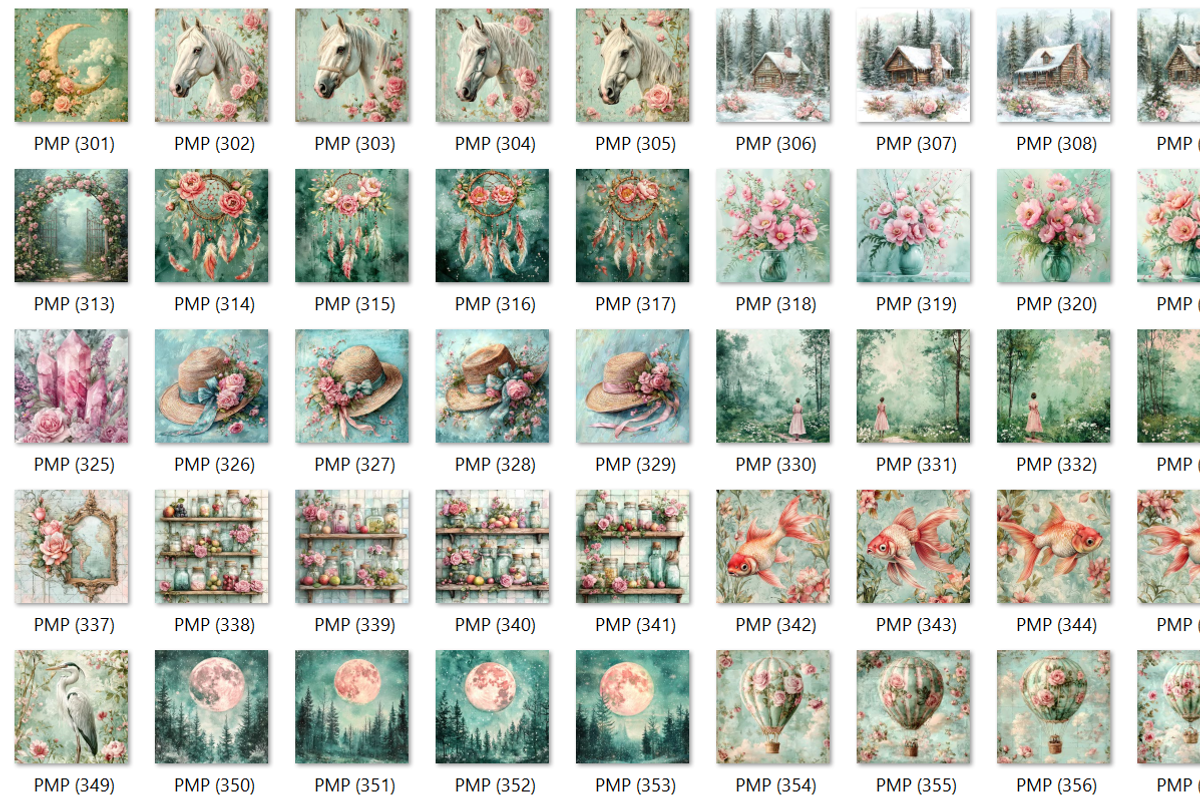 400 Peaceful Moments Pages, an Illustration by HubbaDigitals (Photo 8 of 8)