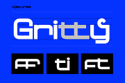 Neo Afrique Sans | Modern Art Deco, a Sans Serif Font by Tondi Type Studio (Thumbnail 7 of 13)