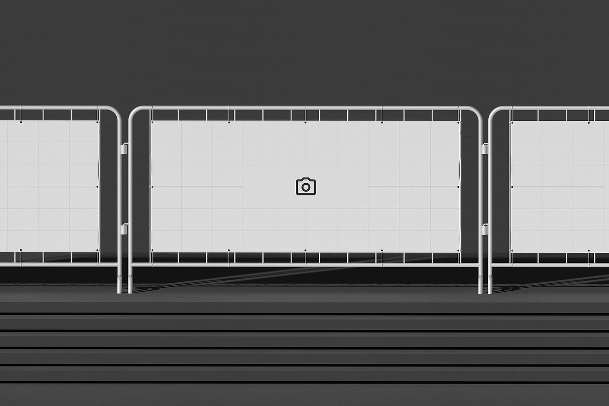 Stand Barrier Banner Mockup, an Advertising Mockup by Artbox Studio (Photo 5 of 6)