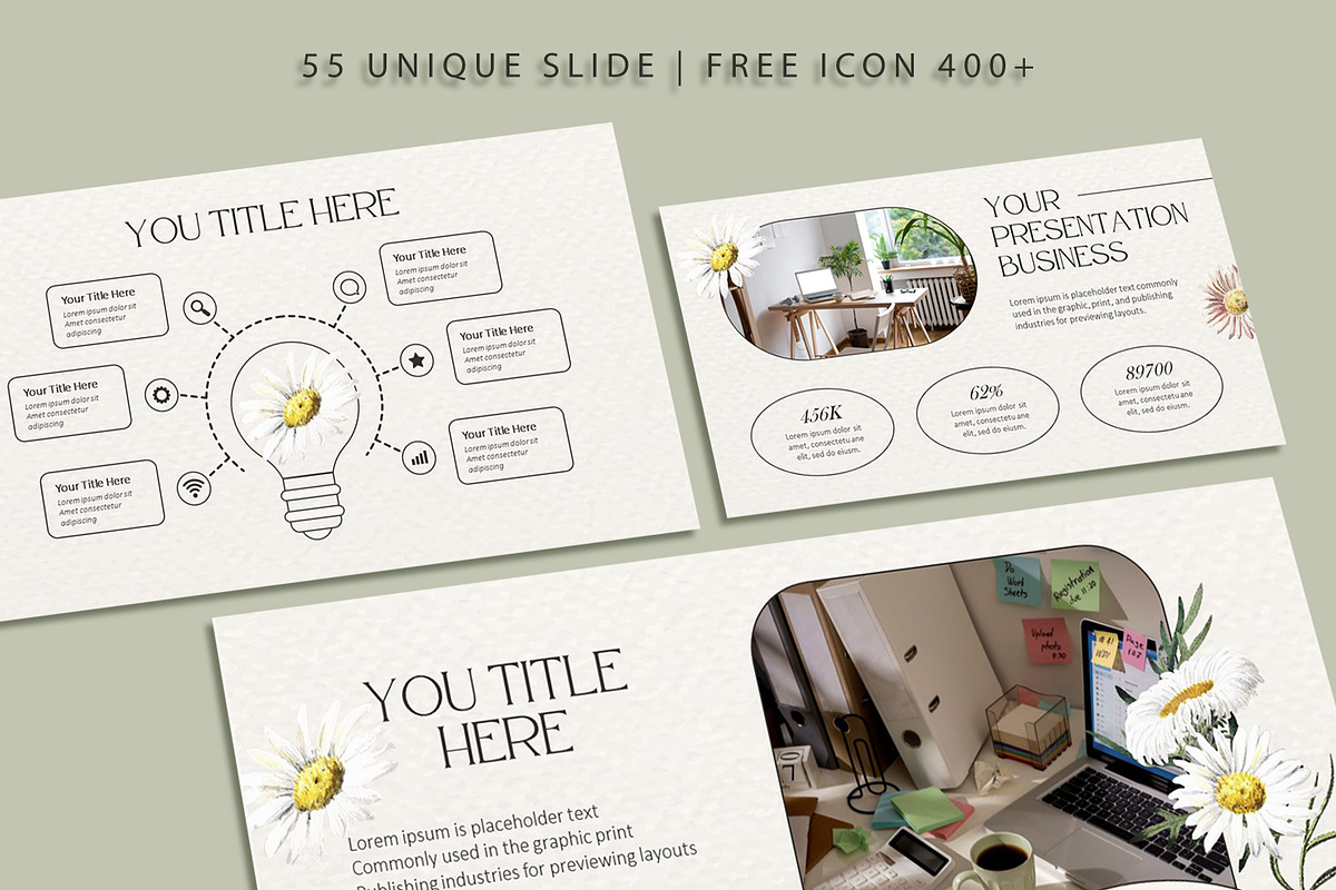 Floral Powerpoint Template, a Presentation Template by SKY CREATION (Photo 3 of 6)