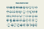 Face Retro Procreate Stamp, a Brush Add-On by Pixel Picasso Studio (Thumbnail 2 of 10)