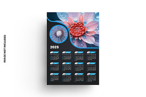 2025 Wall Calendar design template, a Resume Template by graphics city