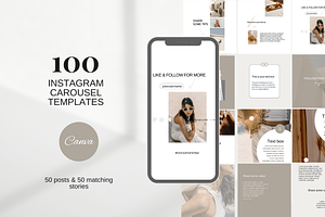 White Instagram Carousel Templates