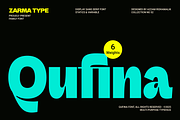 Qufina - Modern Sans Serif Font, a Sans Serif Font by Zarma Type (Thumbnail 1 of 14)