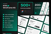 RTM Wireframe Kit, a Wireframe Template by Rometheme Std (Thumbnail 1 of 7)