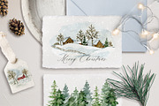 Winter celebration - watercolor set, an Animal Illustration by long summer (Thumbnail 4 of 19)