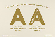 National Railway - A Rustic Font, a Sans Serif Font by Komet & Flicker (Thumbnail 14 of 15)