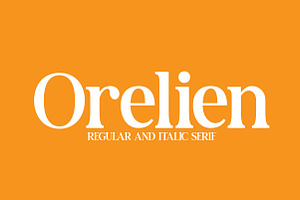 Orelien | Elegant Italic Serif
