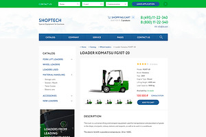 SHOPTECH Clean PSD Tempalate