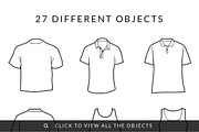 27 Clothes Illustrations + Bonus!, an Object Graphic by Around Seven Products (Thumbnail 2 of 5)