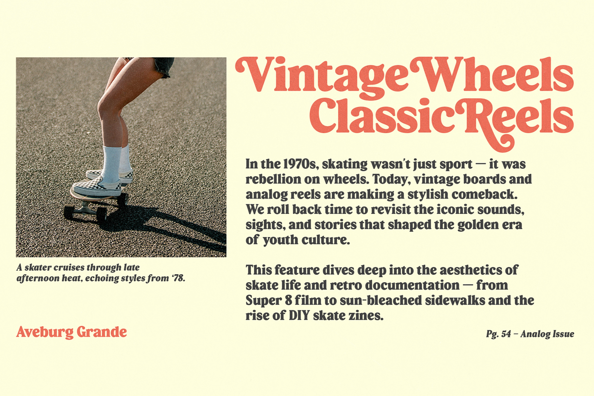Aveburg Grande - Retro Chunk, a Serif Font by Shapespired Design (Photo 14 of 22)