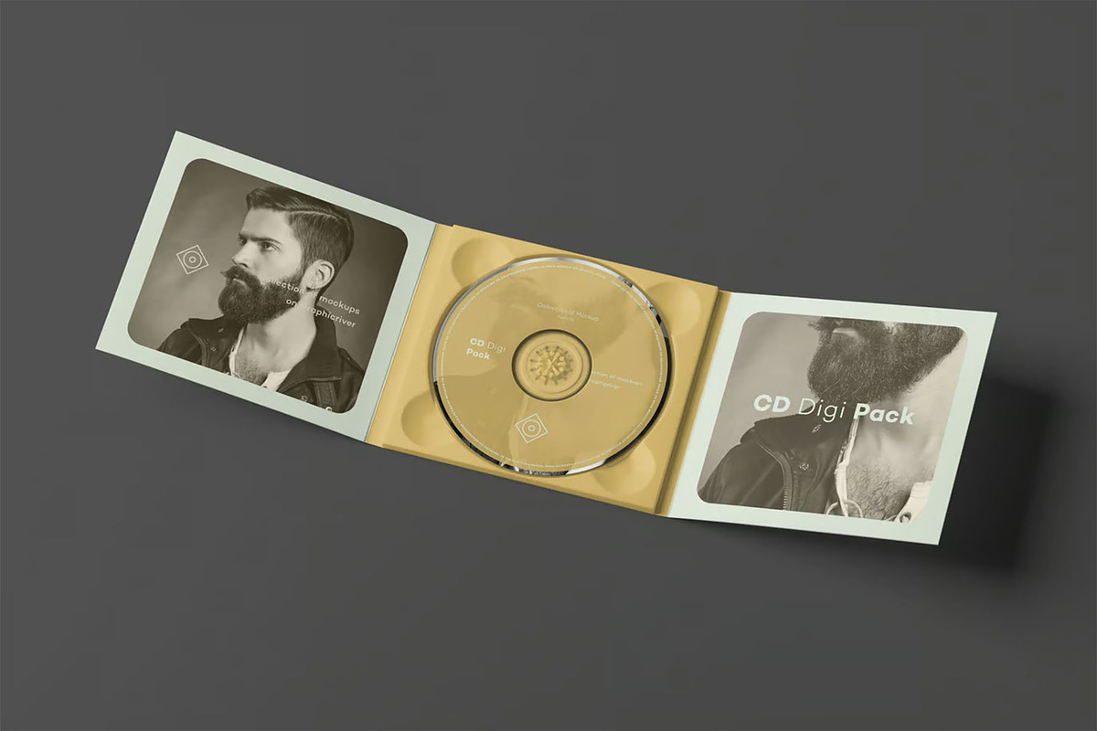 CD Digi Pack Mock-up, a Product Mockup by zippypixelstudio (Photo 13 of 15)