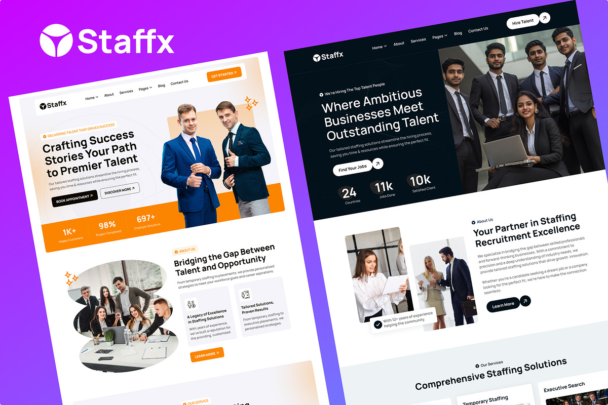 Staffing Recruiting WordPress Theme, a WordPress Template by FleexStudio (Photo 2 of 3)