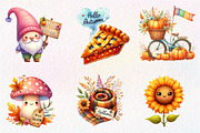 Hello Autumn Clipart, an Illustration by CreationArt (Thumbnail 8 of 9)