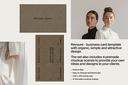 Revoure - B.Card Template/Mockups, a Business Card Template by William Hansen (Thumbnail 2 of 6)