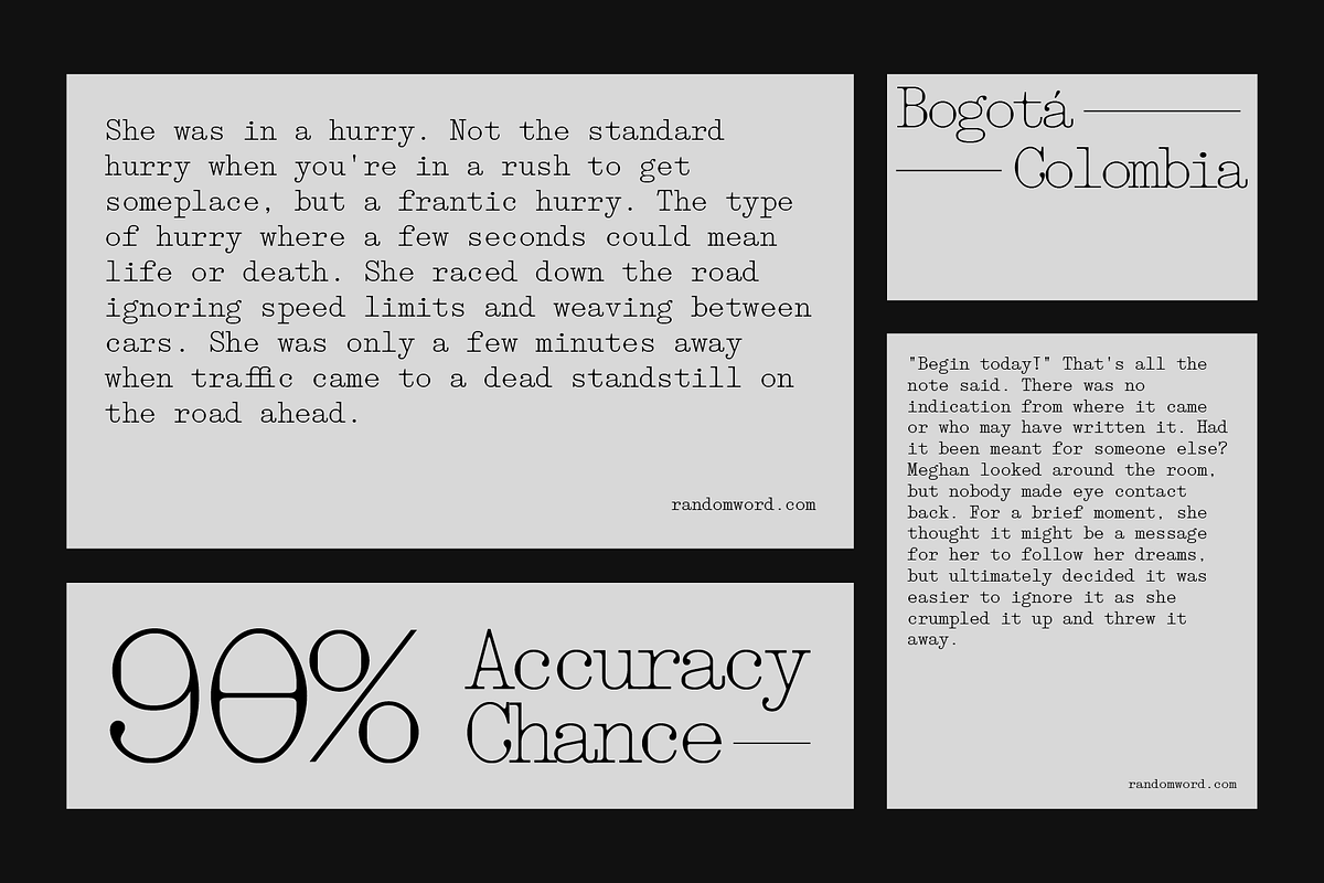 403 Obrinda - Serif Mono, a Serif Font by 403 Type Foundry (Photo 7 of 15)