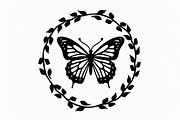 Butterfly Silhouette Vector Set, an Illustration by Designs_River (Thumbnail 3 of 9)