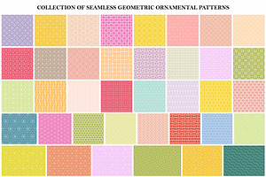 Geometric ornament seamless patterns, a Pattern Graphic by ExpressShop