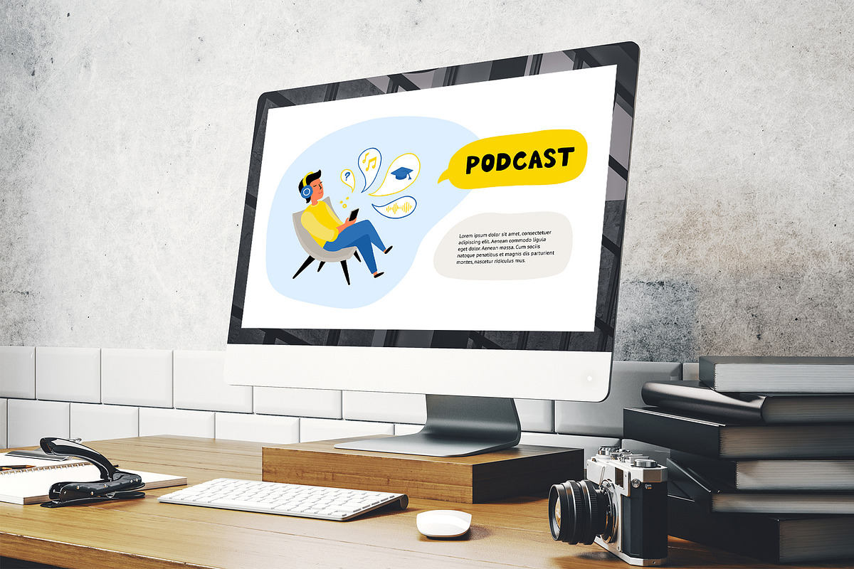 Podcast vector set, an Education Illustration by Kattarina Po (Photo 9 of 10)