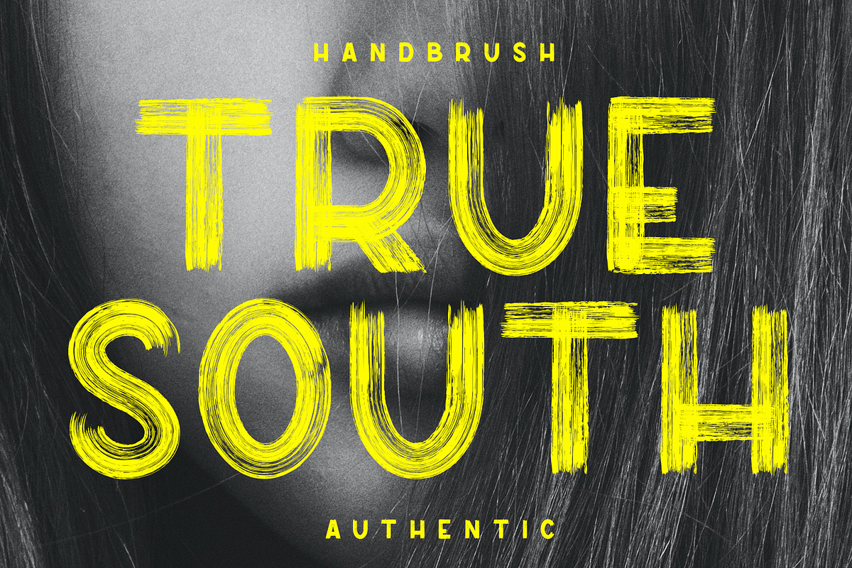 True South Handbrush Fonts, a Sans Serif Font by Crump Hand (Photo 1 of 8)