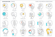 Color line icons, an Outline Icon by Howcolour (Thumbnail 9 of 32)