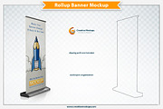 Rollup Banner Mockup, an Advertising Mockup by Plus Media (Thumbnail 5 of 5)