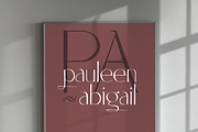 Peggie - Light Modern Sans Display, a Sans Serif Font by Cloverons (Thumbnail 4 of 14)