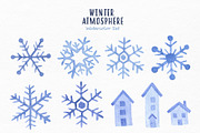 Watercolor winter atmosphere set, an Animal Illustration by TotallypicRF (Thumbnail 5 of 5)