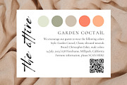 Wedding party QR attire card, a Card Template by EvaTemplates (Thumbnail 5 of 6)