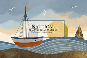 Nautical, a Decorative Illustration by Digital Art Creations