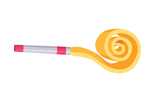 Party blower or noise maker, an Object Illustration by Things for designers