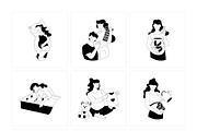 Pregnancy Illustration Set, a Person Illustration by Prosymbols (Thumbnail 7 of 8)