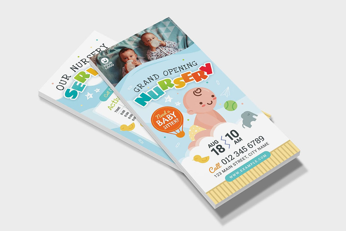Children’s Nursery Flyer Templates, a Flyer Template by BrandPacks (Photo 8 of 8)