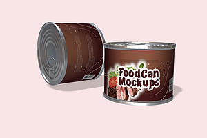 Food Can Mockups