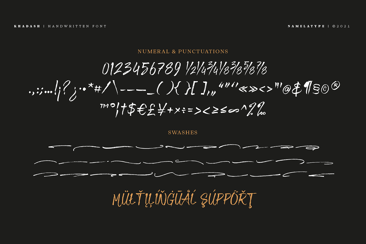 Khadash - Latin & Arabic, a Handwritten Font by Namela Studio (Photo 5 of 10)